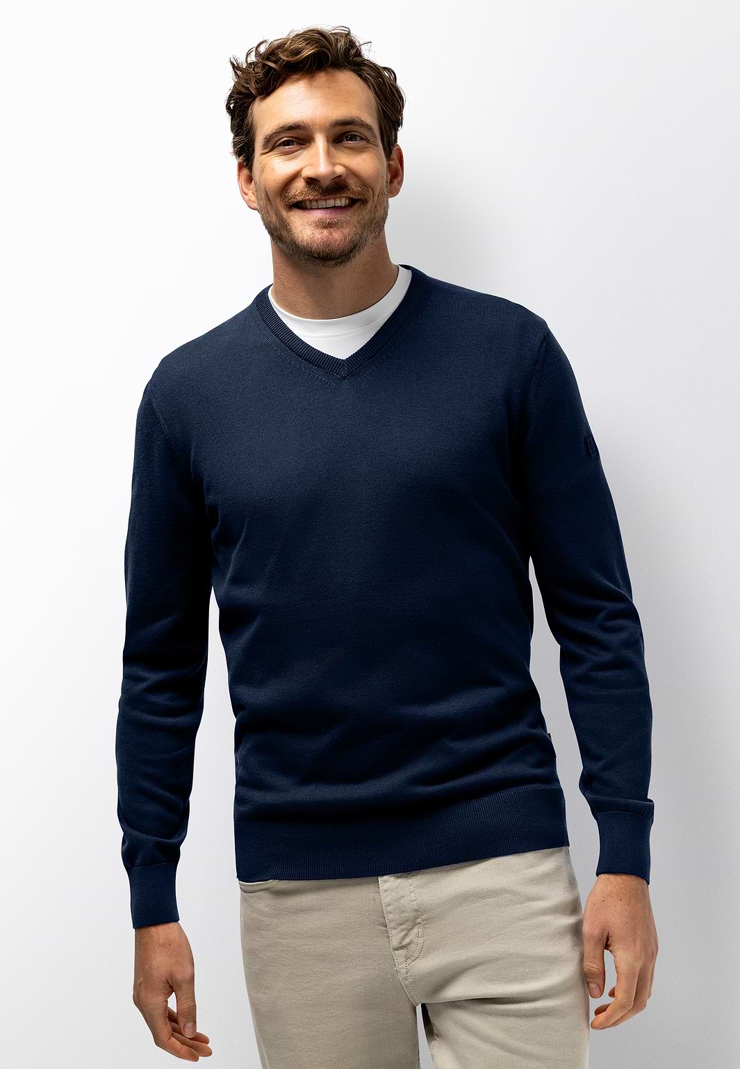 Fein-gestrickter-Pullover-aus-Baumwolle-Modal-Mix
