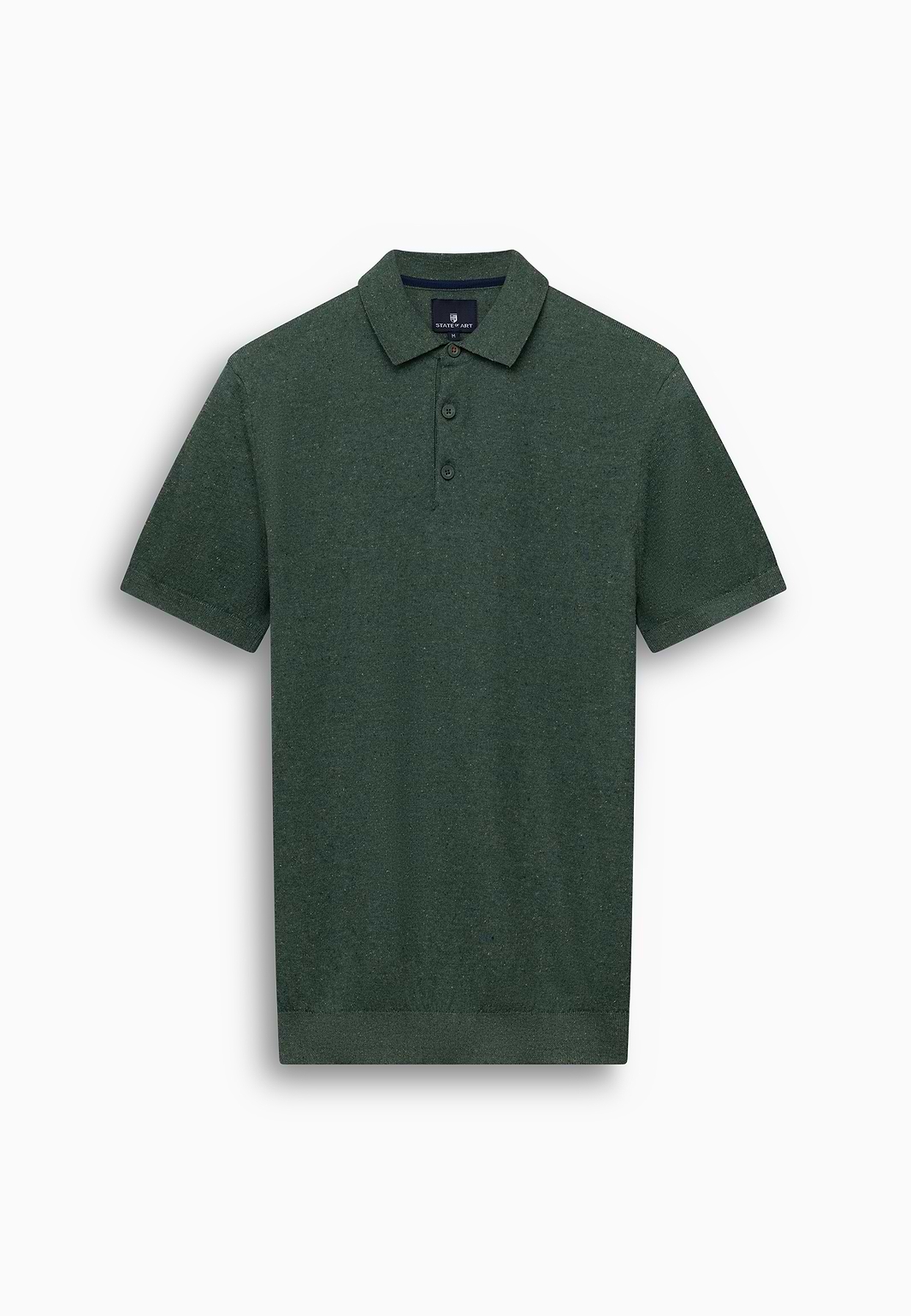 Melange-polo-in-cotton-polyester-blend