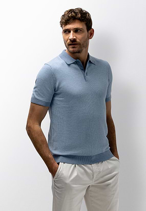 Gebreide-polo-met-jacquard-dessin