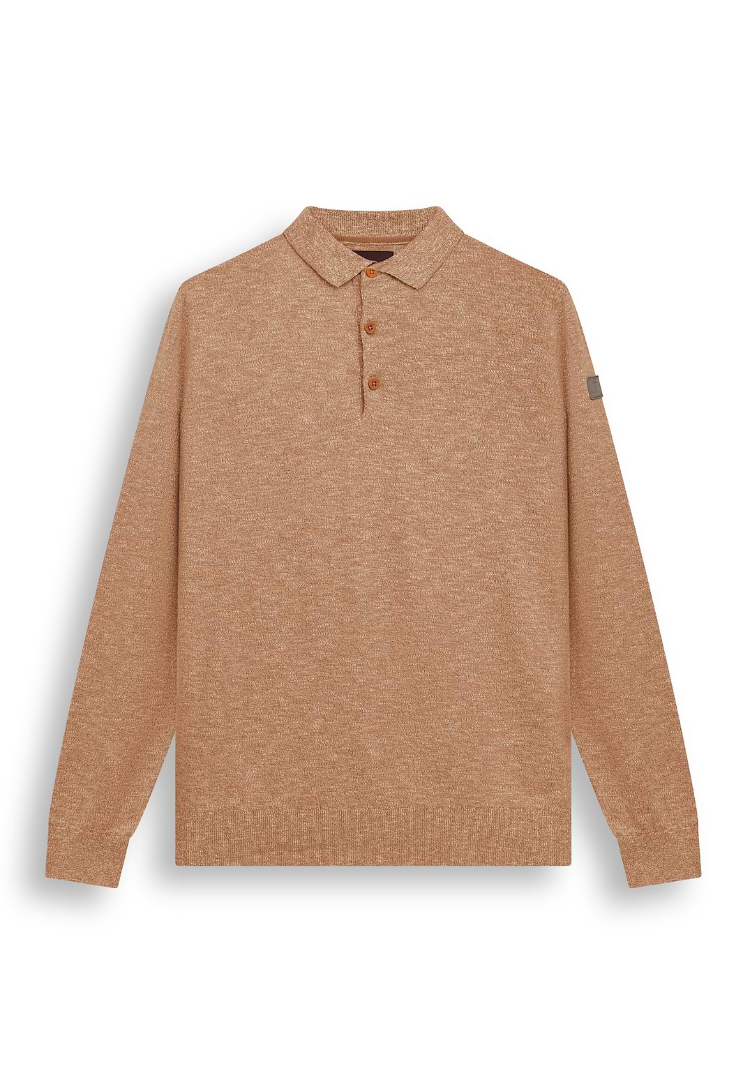 Gemêleerde-polo-van-een-linnenmix