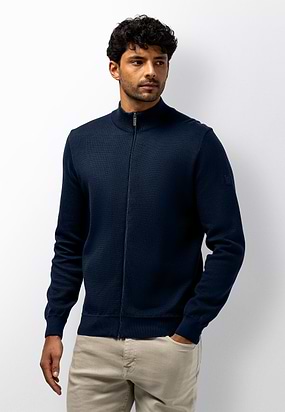 Vest-met-structuurpatroon