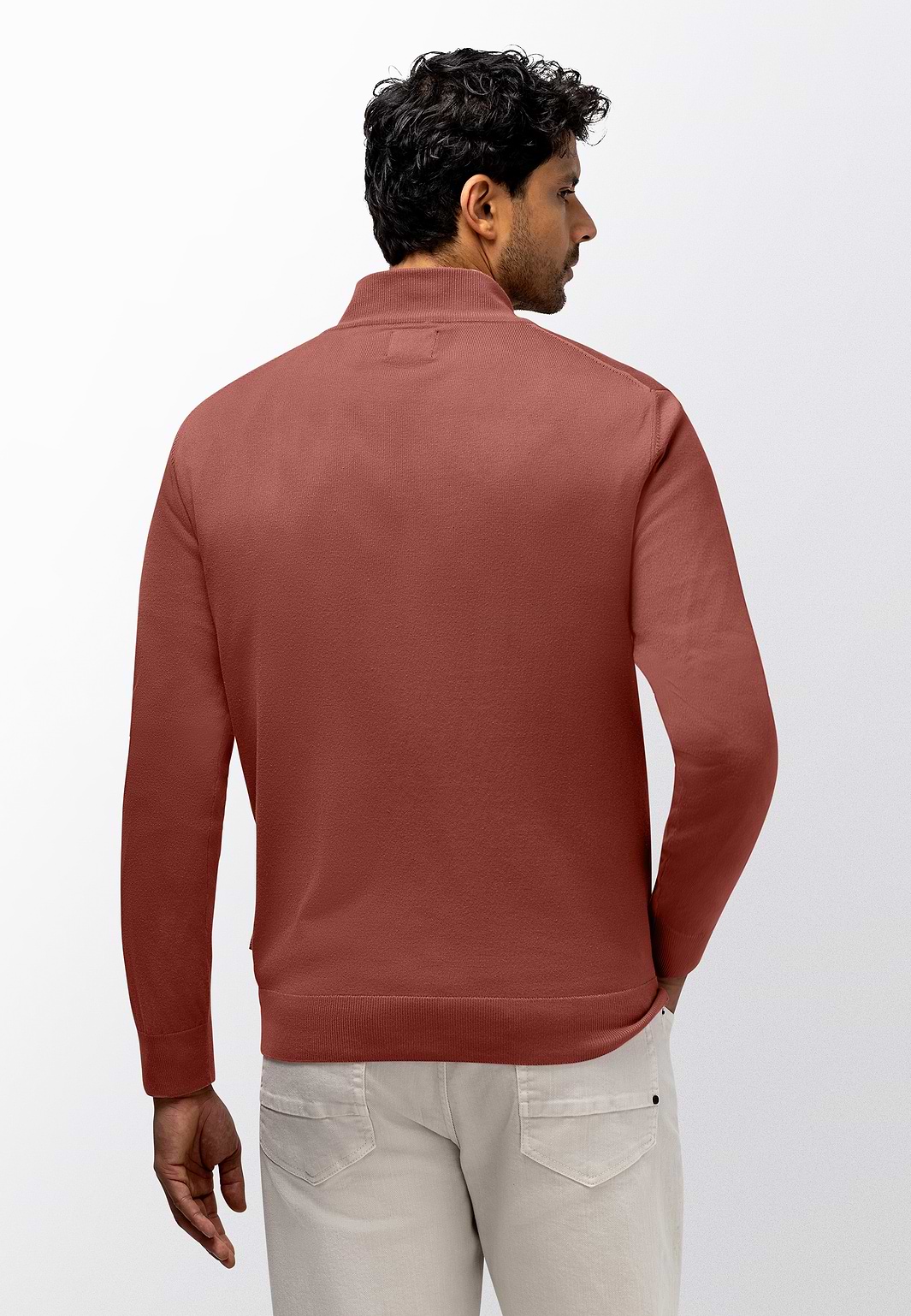 Feinstrick-Pullover-mit-kurzem-Reißverschluss