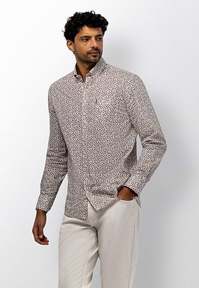 Poplin-overhemd-met-microprint