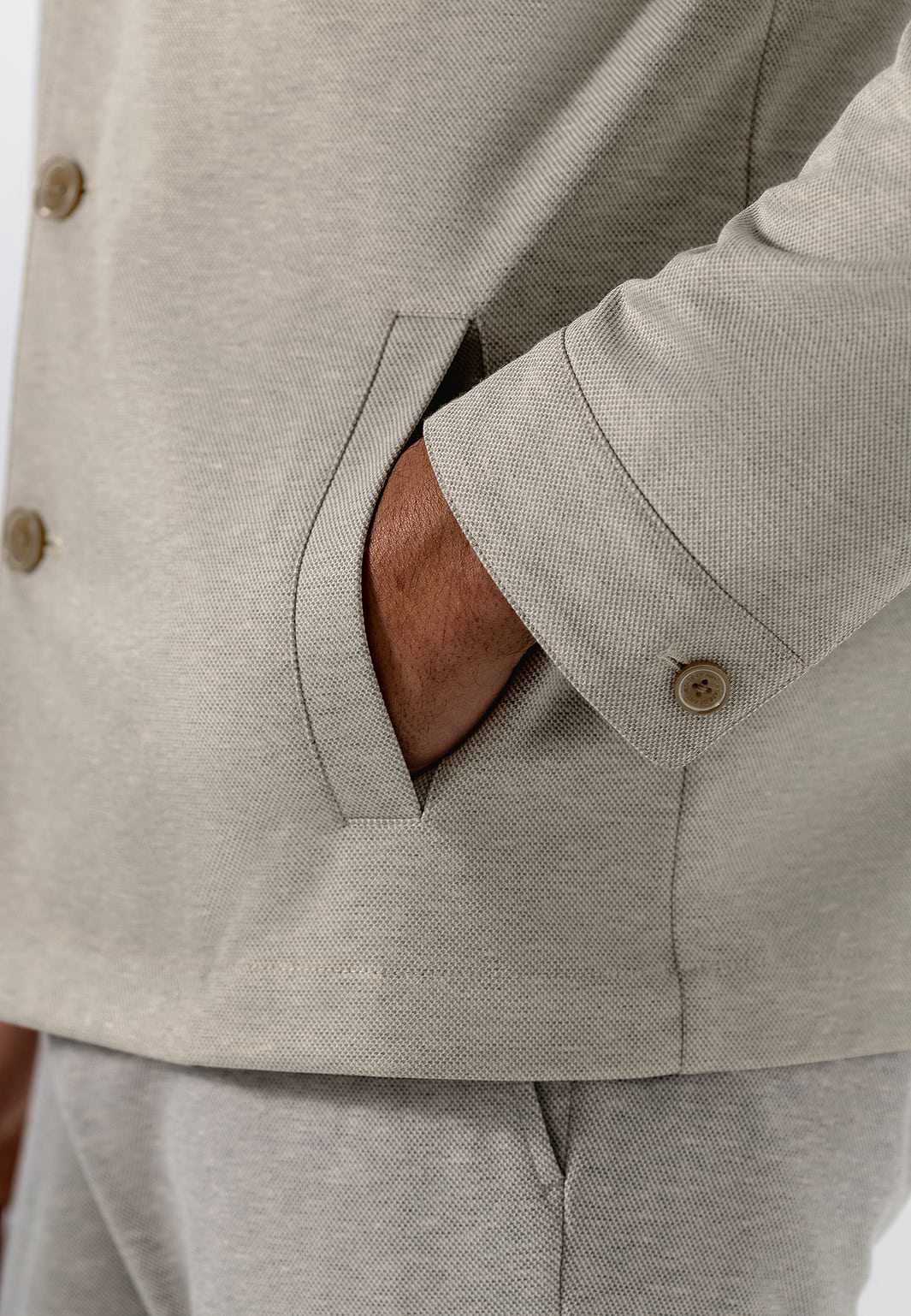 Halfgevoerd-overshirt