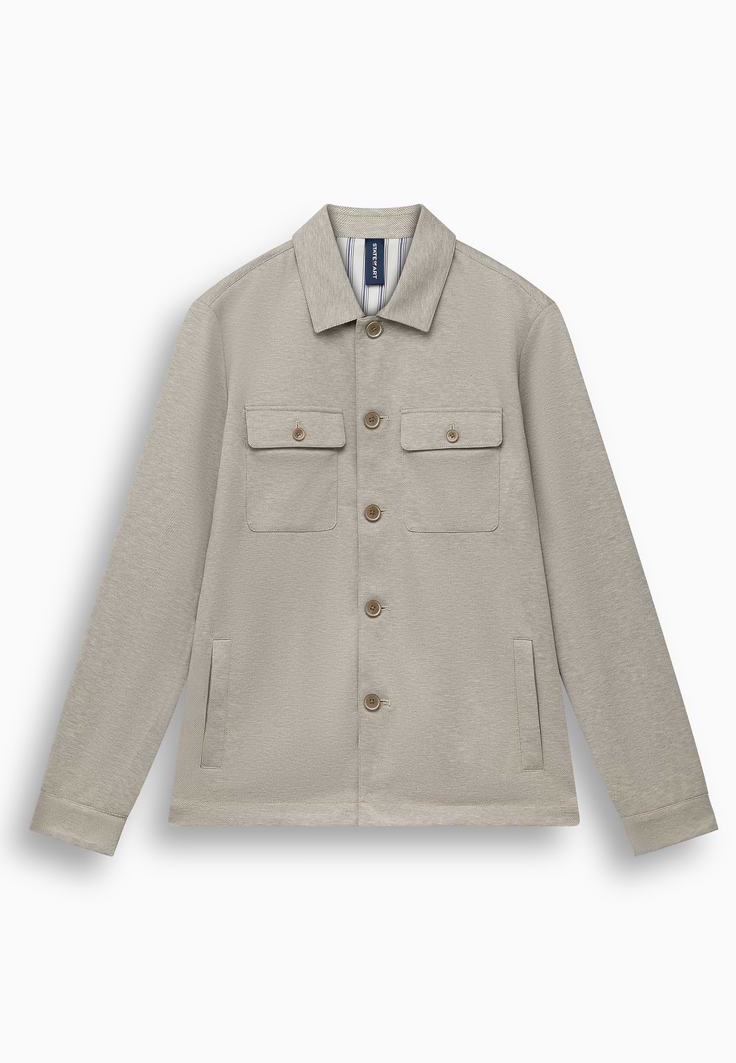 Halfgevoerd-overshirt