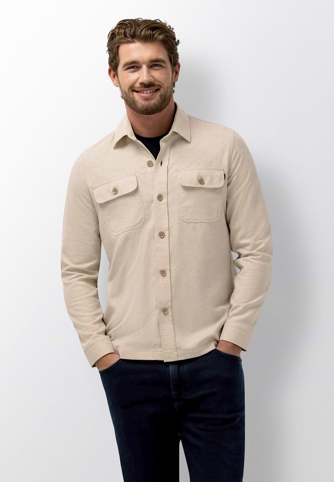 Gemêleerd-overshirt-met-borstzakken