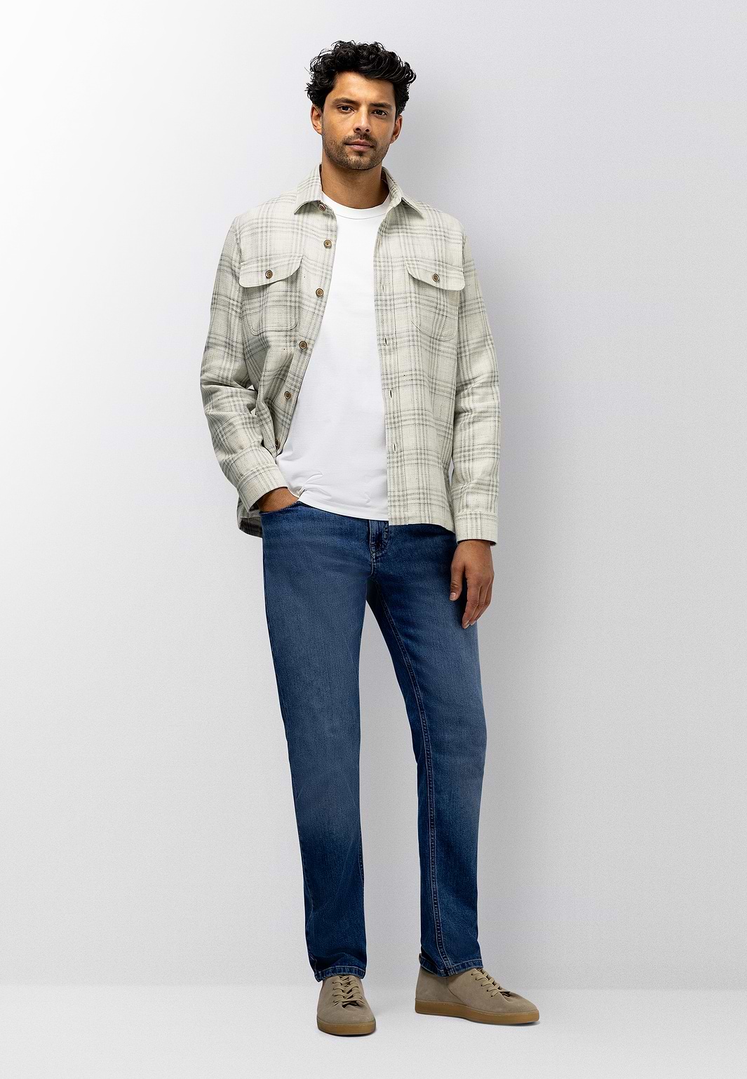 Overshirt-met-ruitdessin