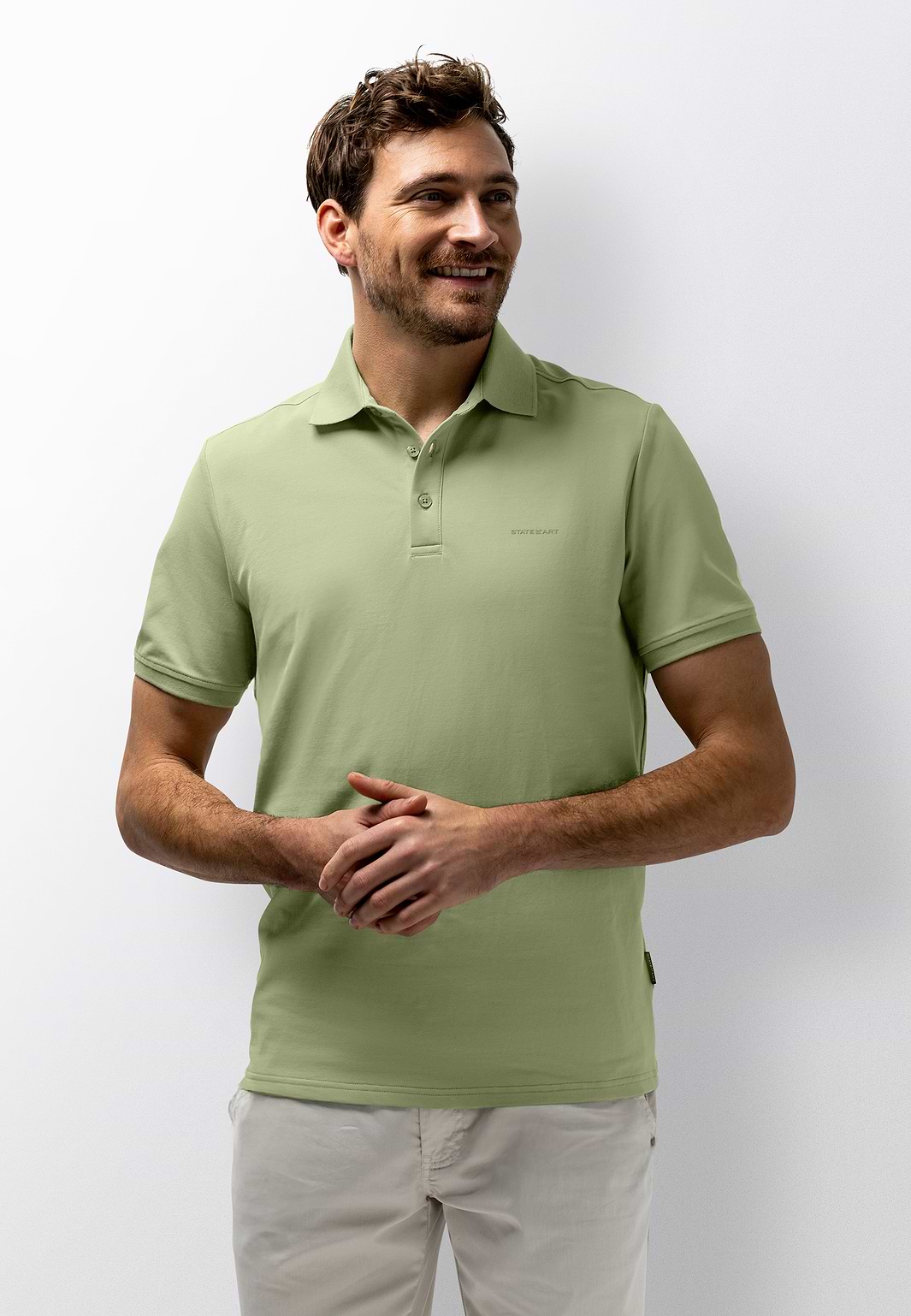 Piqué-Poloshirt-mit-3D-Gummiprint