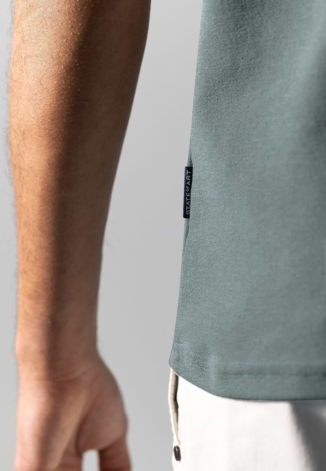 Jersey-Poloshirt-mit-kurzem-Reißverschluss