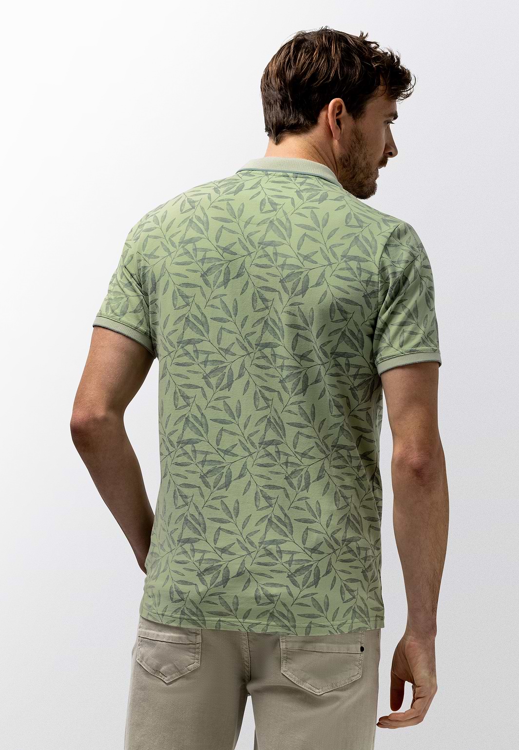 Piqué-polo-met-botanische-print