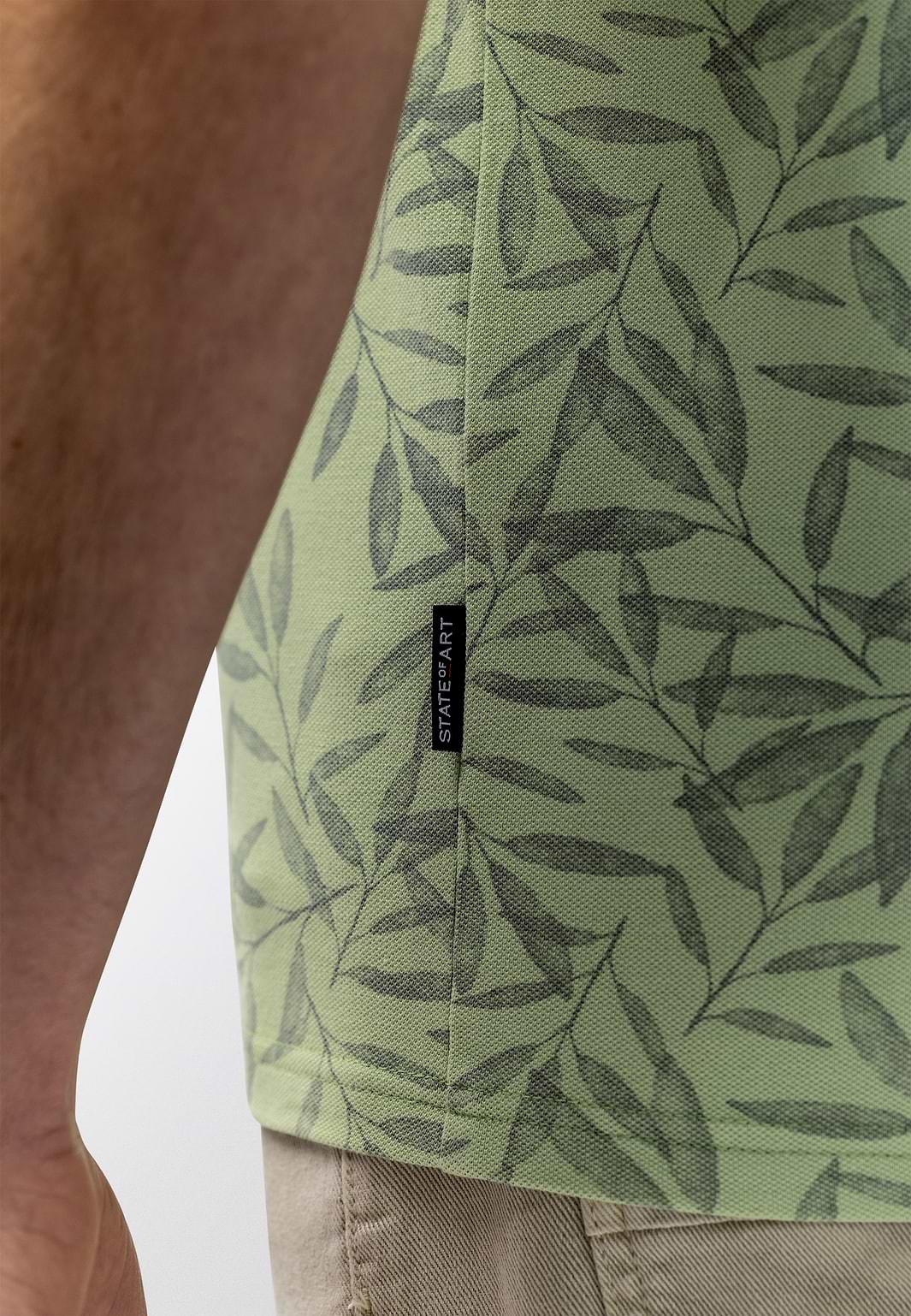 Piqué-polo-met-botanische-print