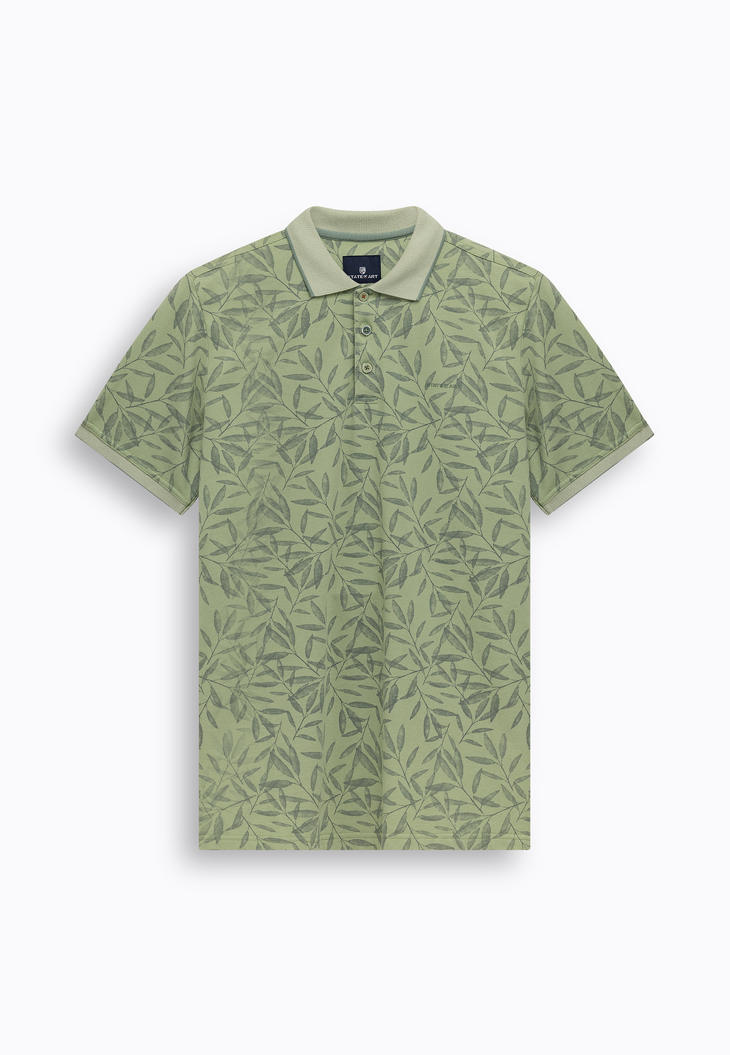 Piqué-polo-met-botanische-print