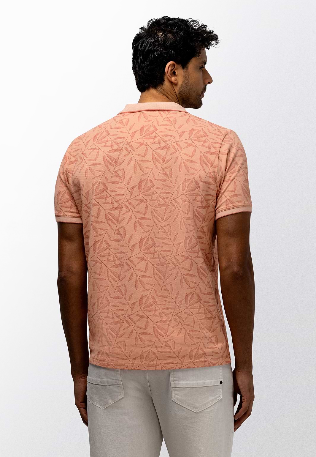 Piqué-Poloshirt-mit-botanischem-Druck