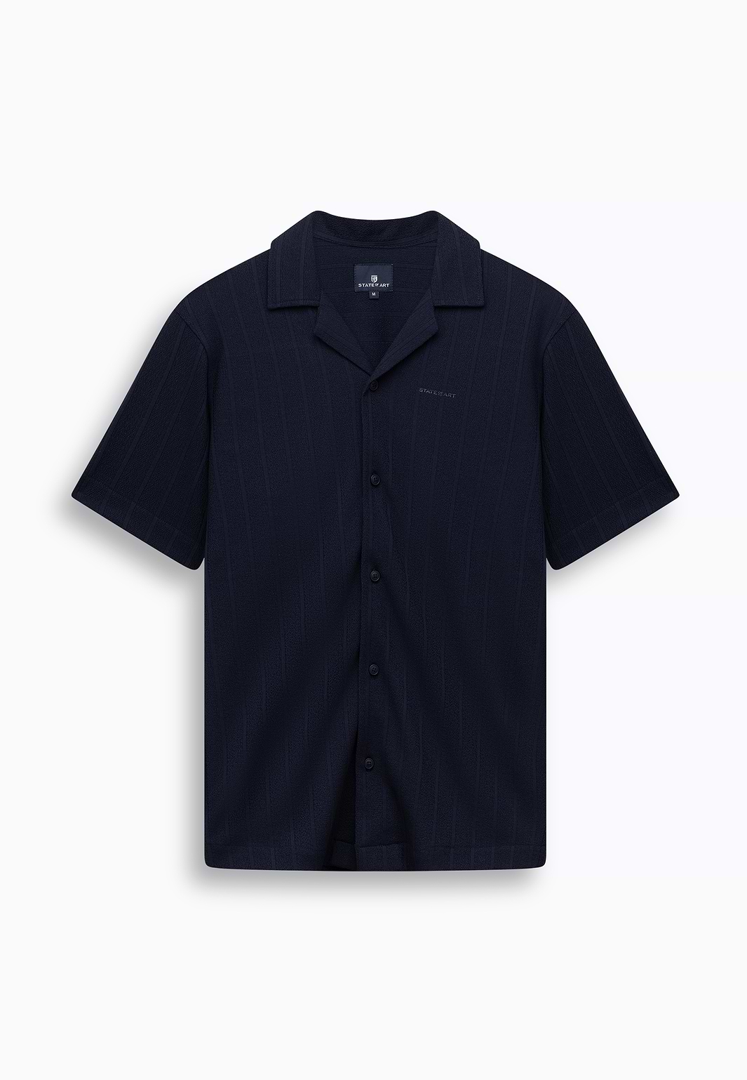 Polo-Strickjacke-mit-Struktur
