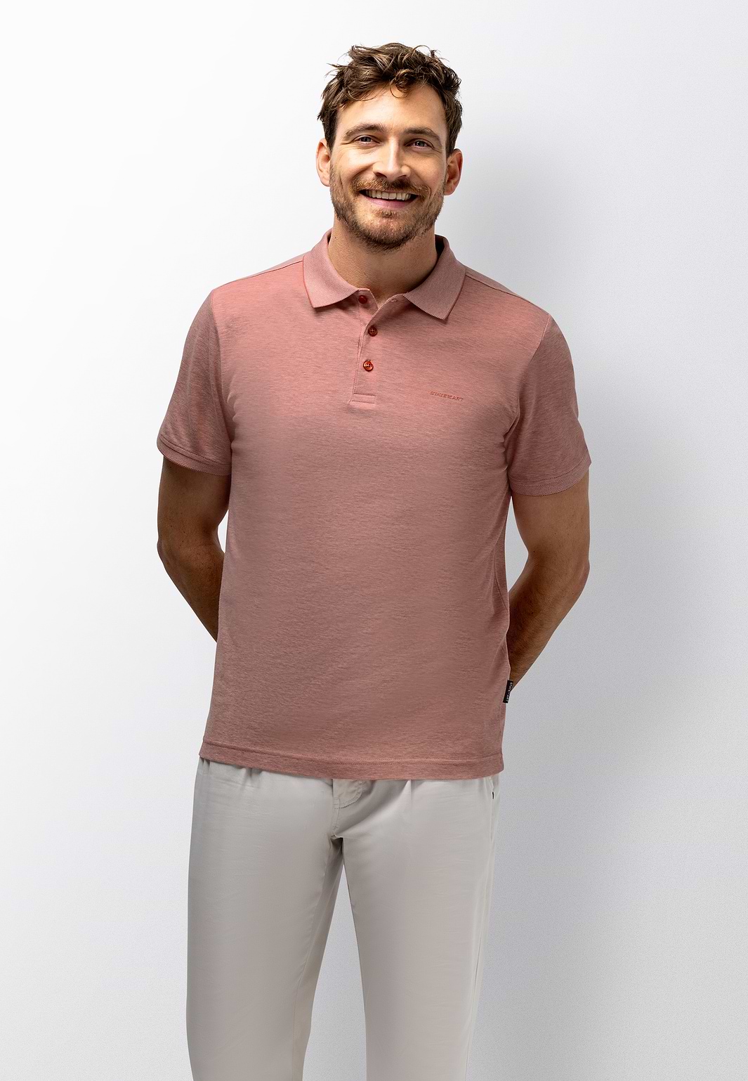 Poloshirt-aus-merzerisierter-Baumwolle