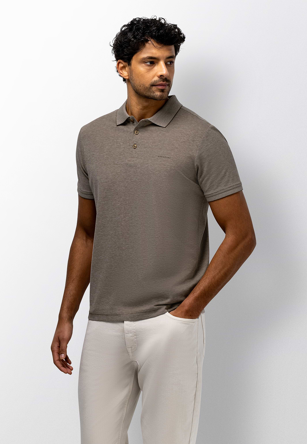 Poloshirt-aus-merzerisierter-Baumwolle