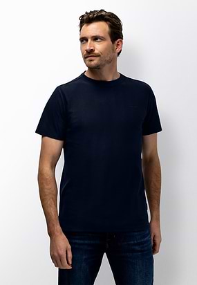 T-shirt-met-jacquard-honingraatstructuur