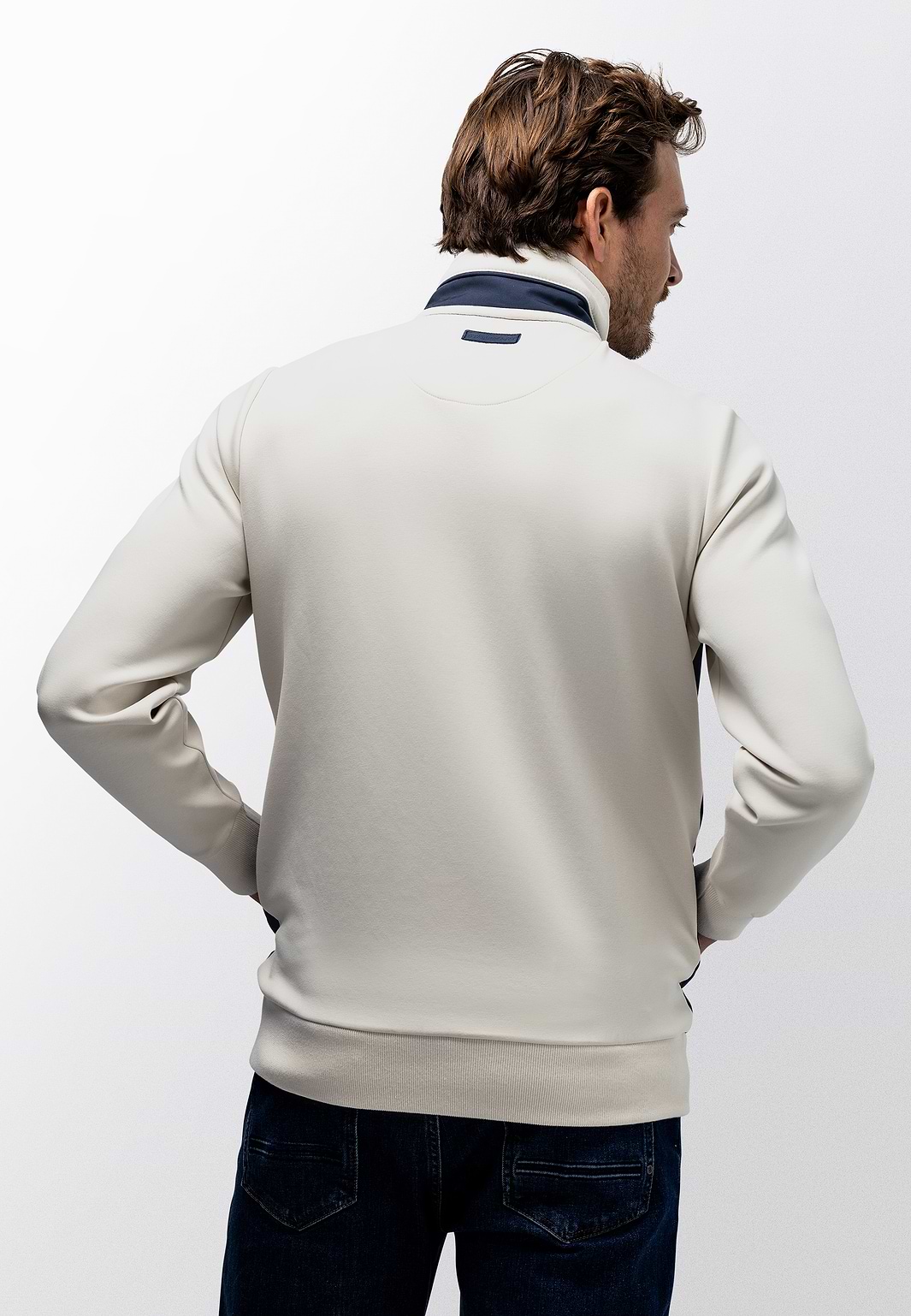 Cardigan-sweat-à-devant-matelassé