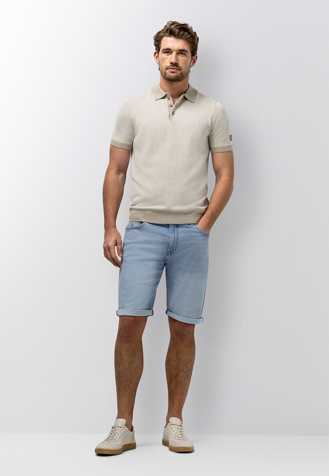 Denim-short-van-katoen-met-stretch