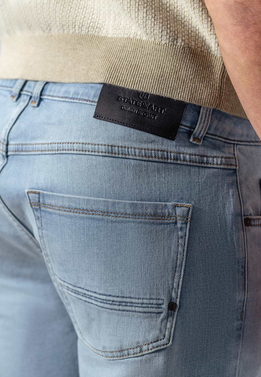 Denim-short-van-katoen-met-stretch