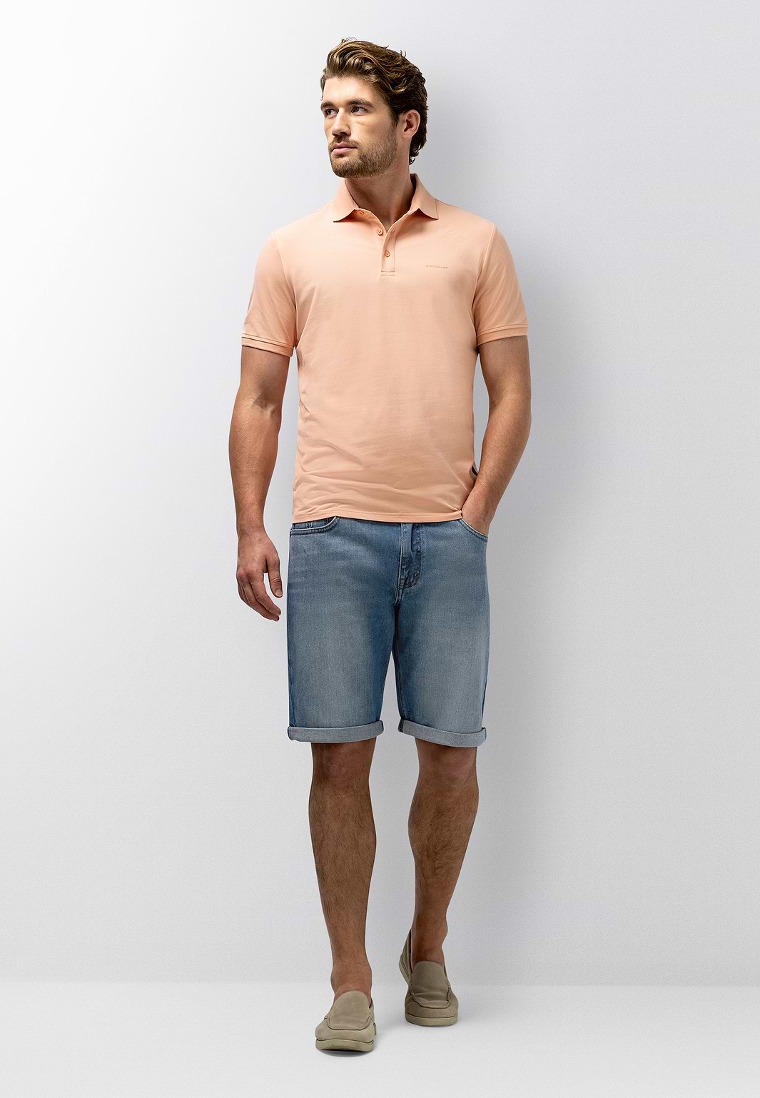 Denim-short-van-katoen-met-stretch