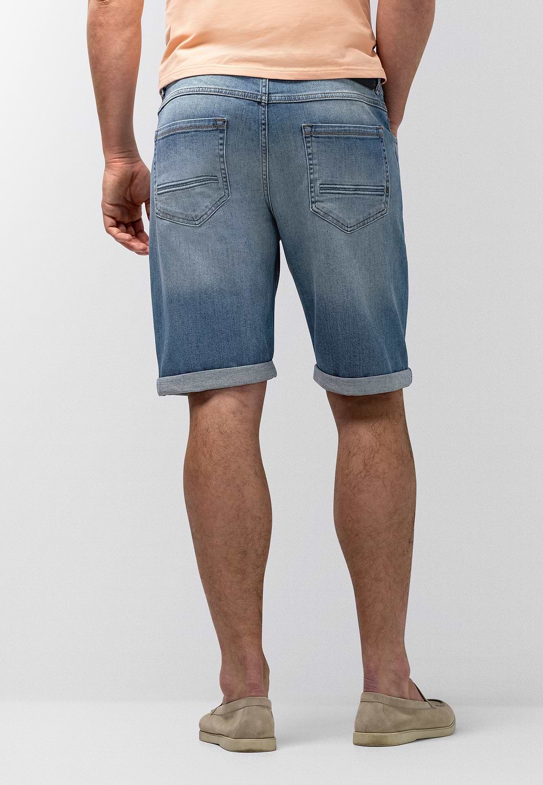 Denim-short-van-katoen-met-stretch