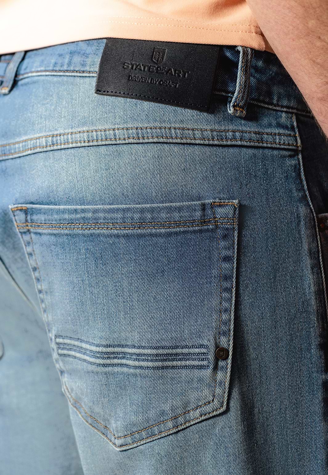 Denim-short-van-katoen-met-stretch