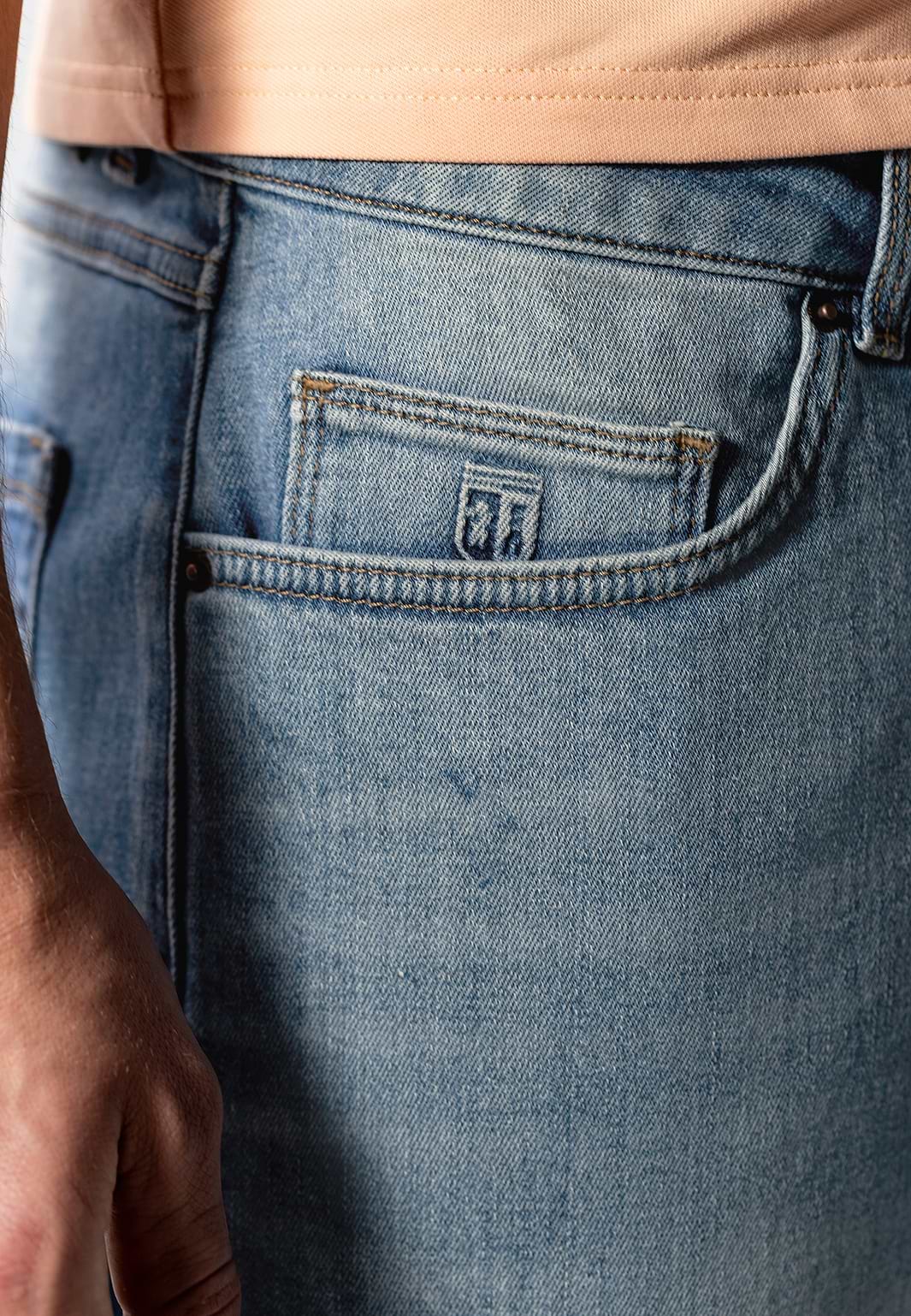 Denim-short-van-katoen-met-stretch