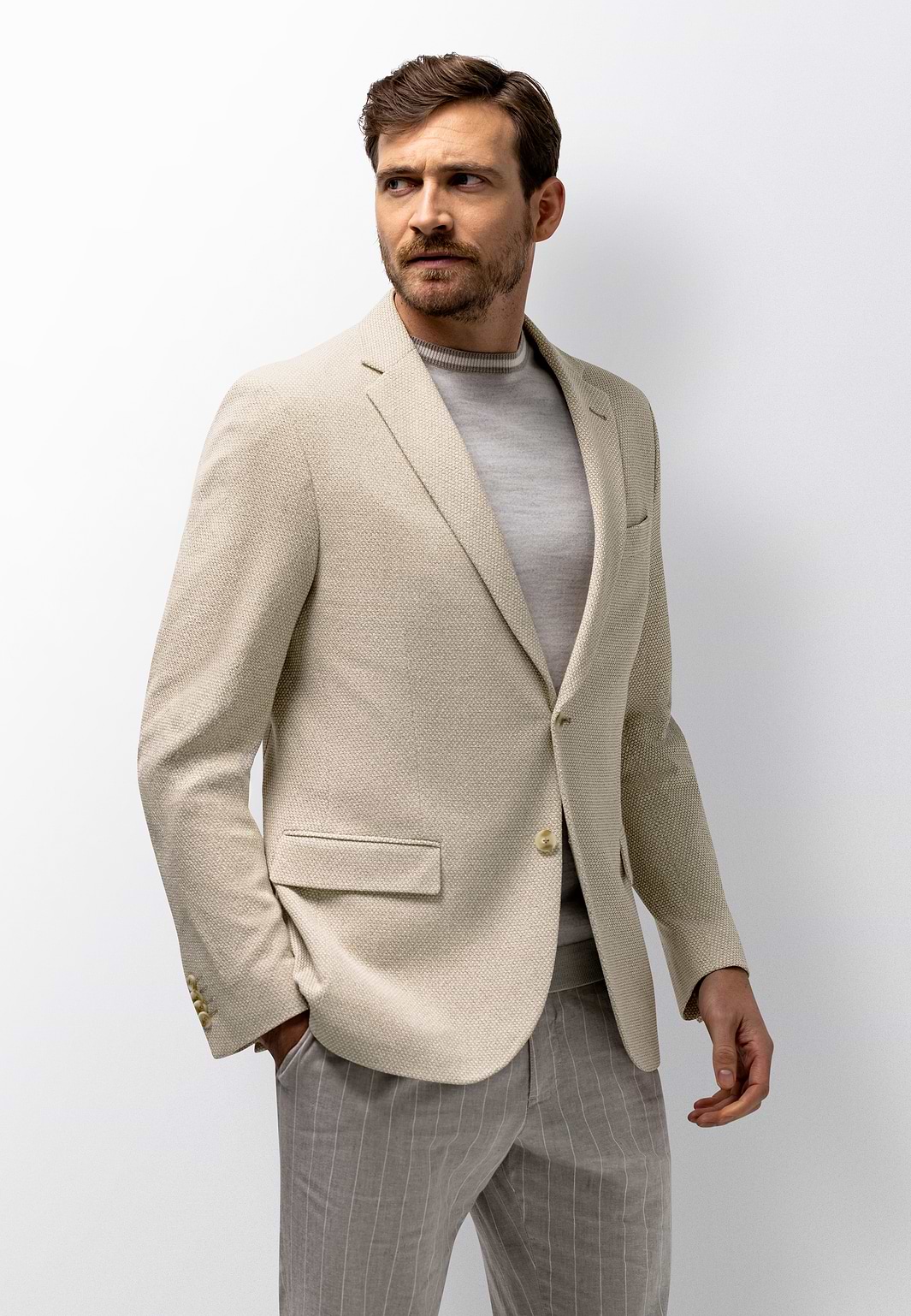 ATELIER-blazer-met-structuurdessin