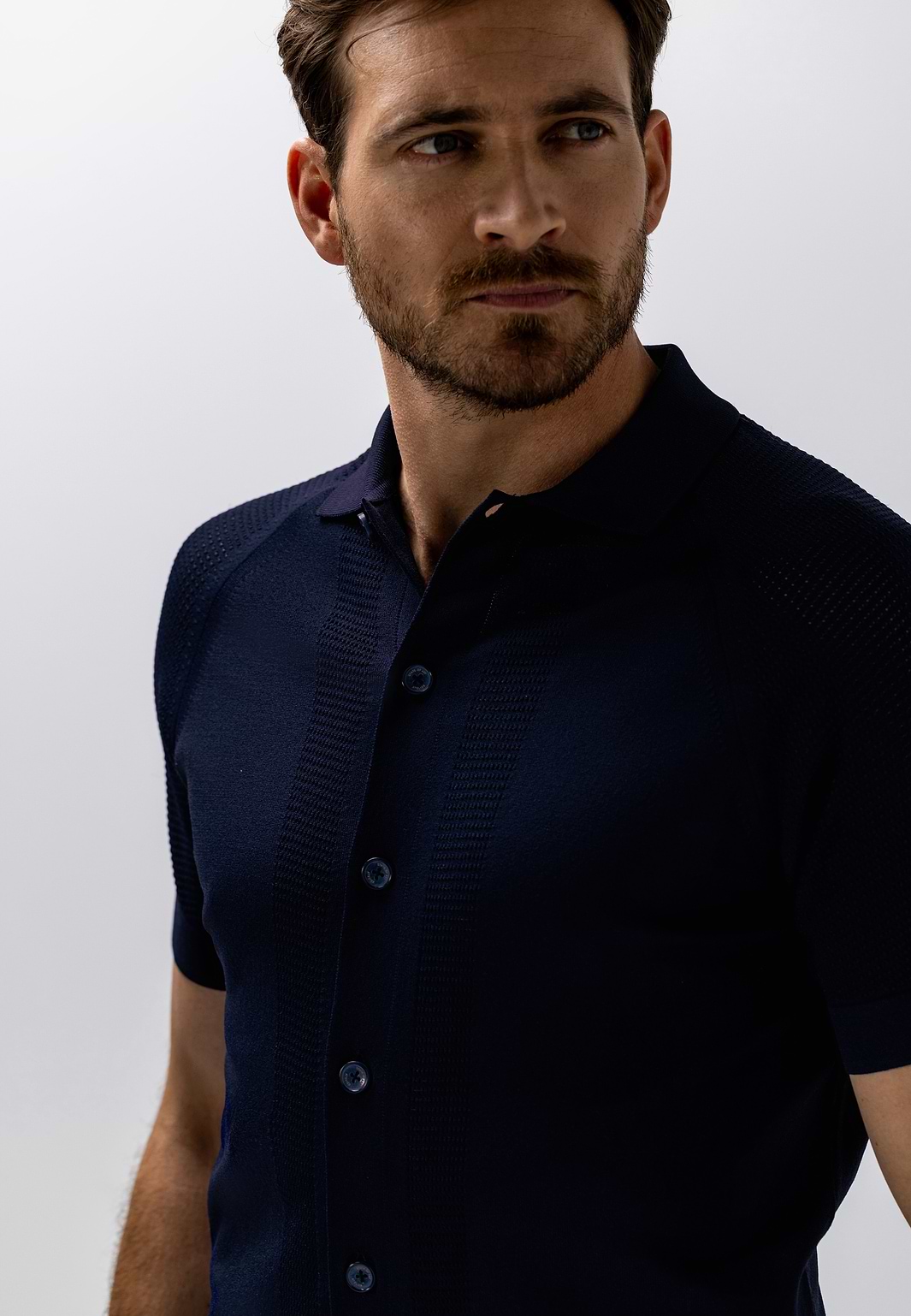 Cardigan-polo-ATELIER-à-structure