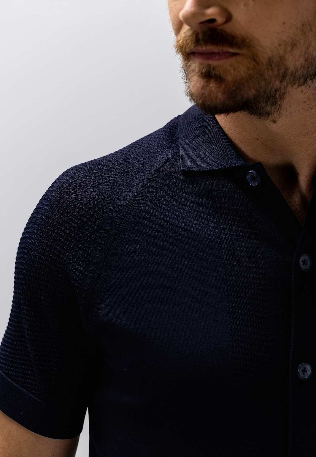 Cardigan-polo-ATELIER-à-structure