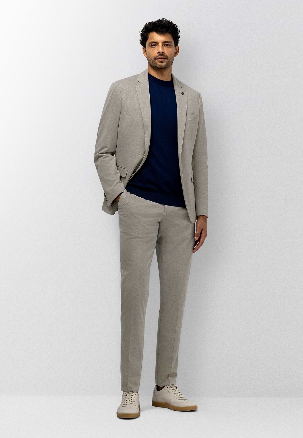 Regular-fit-blazer-met-stretch