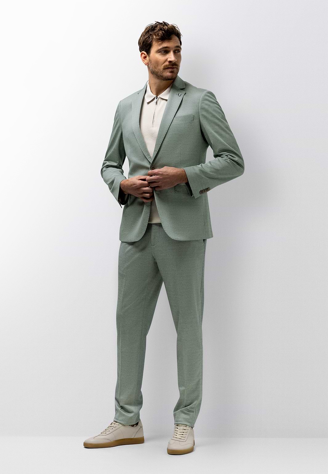 Regular-fit-blazer-met-stretch