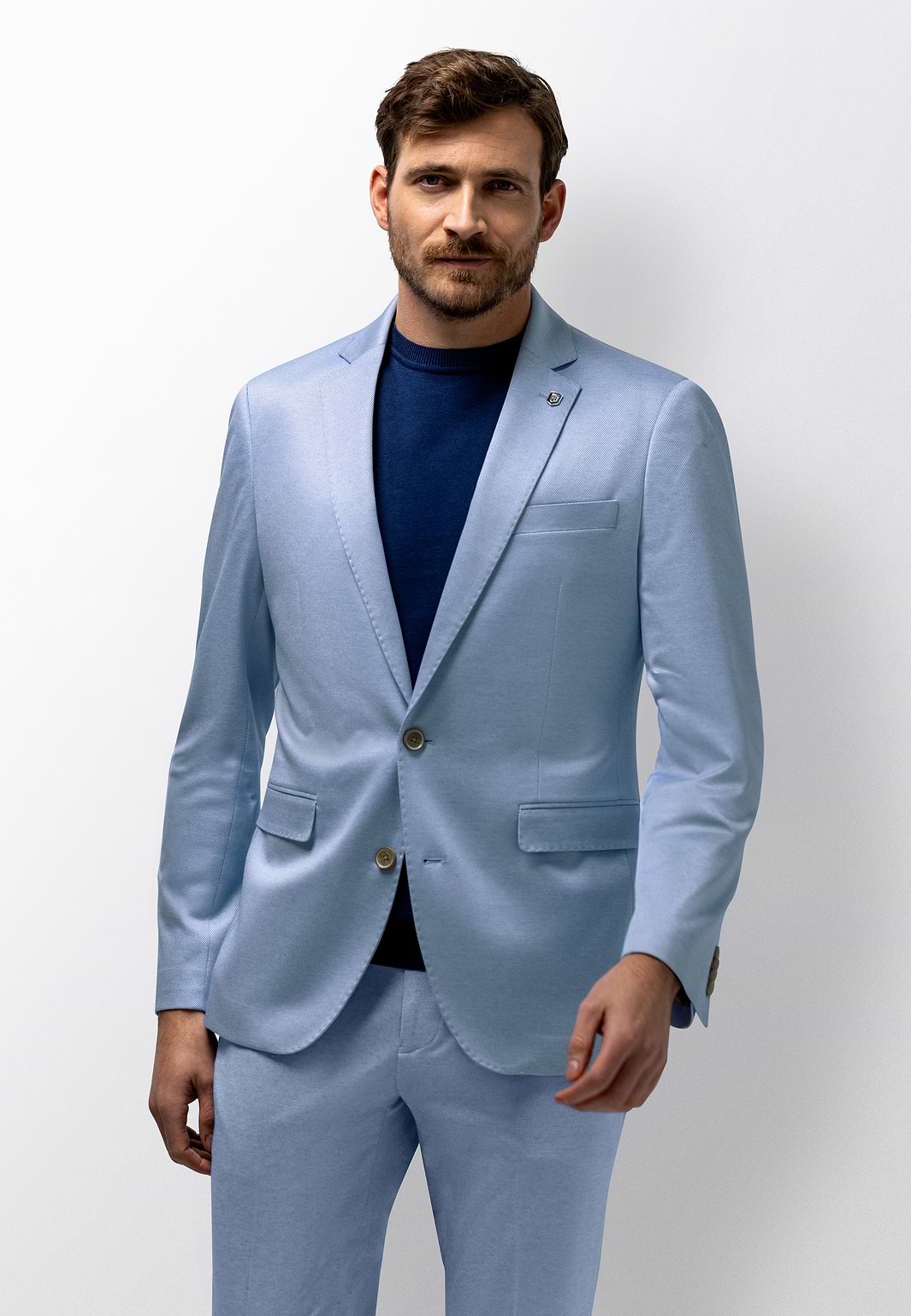 Regular-fit-blazer-met-stretch