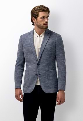 Blazer-met-gemêleerd-dessin