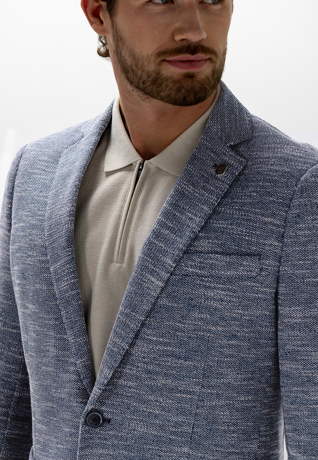 Blazer-met-gemêleerd-dessin