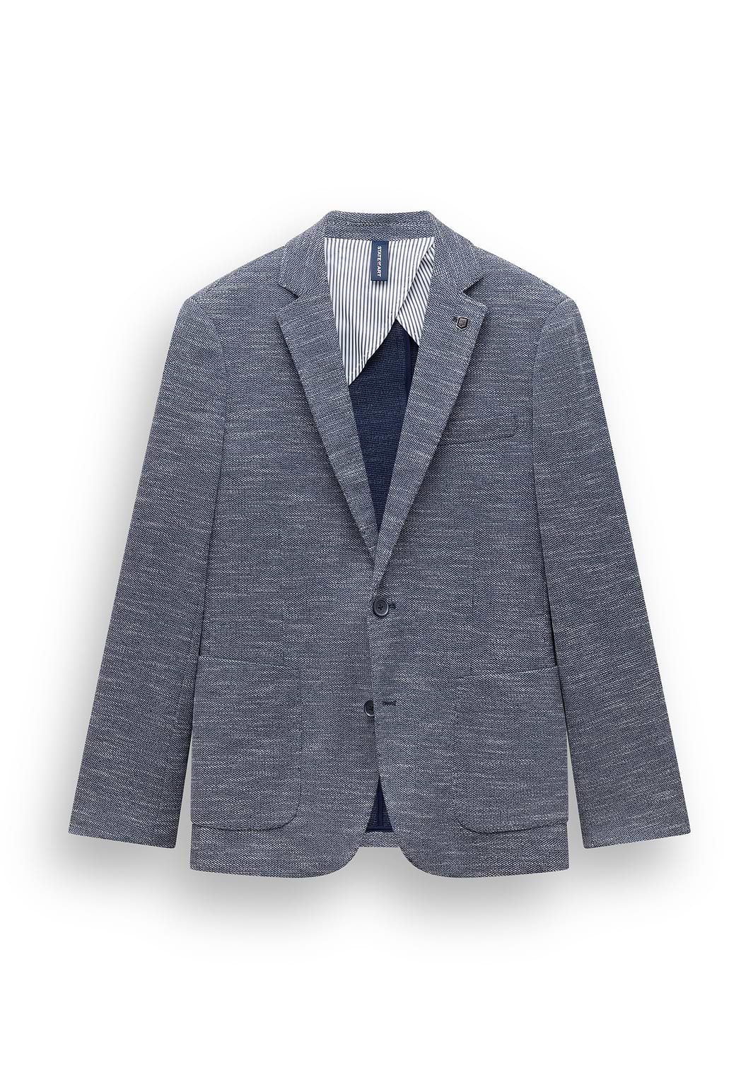 Blazer-met-gemêleerd-dessin