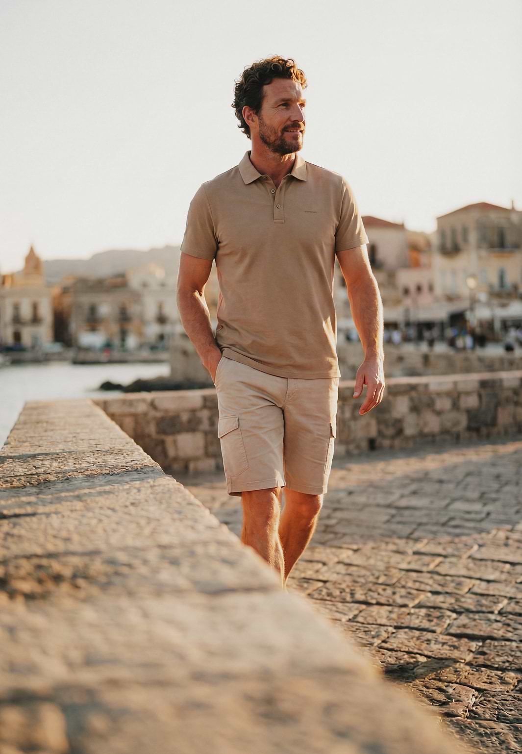 Piqué-Poloshirt-mit-3D-Gummiprint