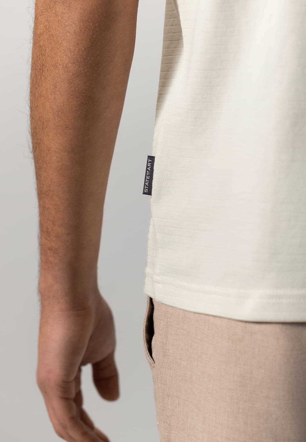 Polo-en-jersey-à-motif-structuré