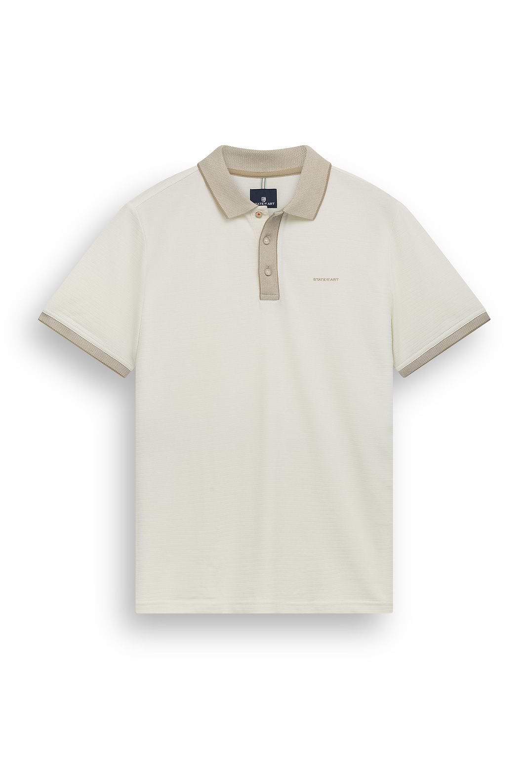 Polo-en-jersey-à-motif-structuré