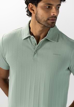Jersey-polo-met-structuurstreep