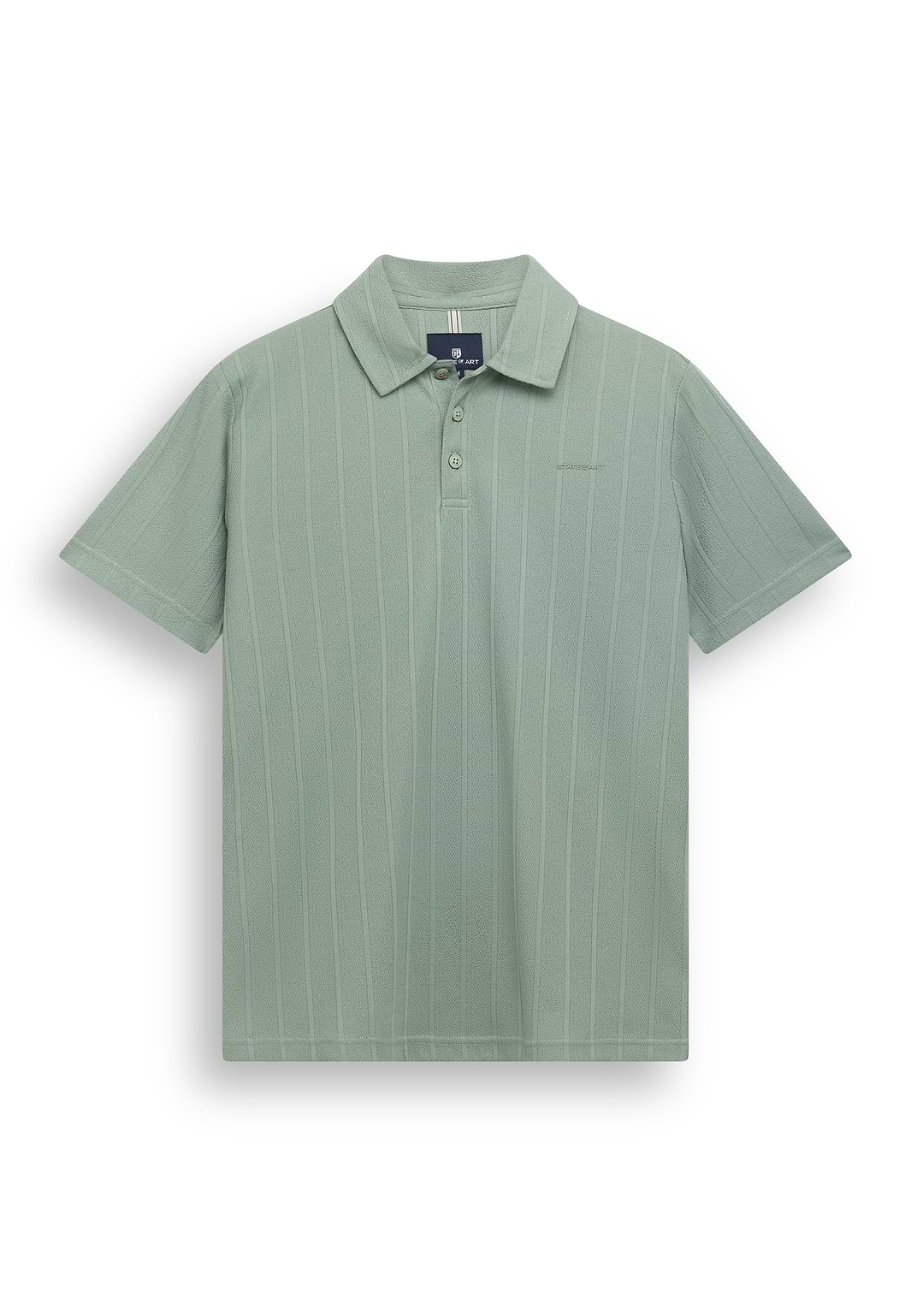 Jersey-polo-met-structuurstreep