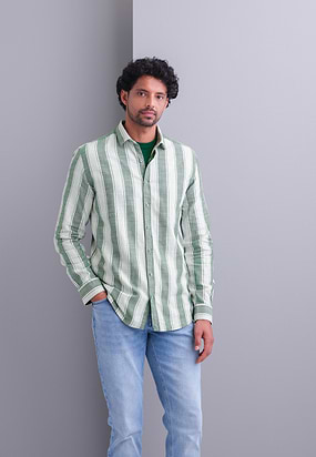 Gestreept-overhemd-van-katoen