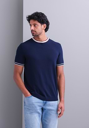 Gebreid-T-shirt-van-een-lyocellmix