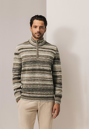 Gestreepte-trui-met-halve-rits