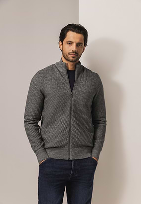 Gemêleerd-vest-met-structuurdessin