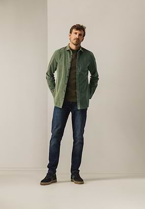 Velours-overhemd-van-katoen