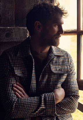 Overshirt-met-pied-de-poule-dessin