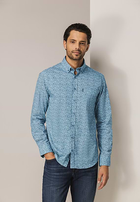 Poplin-overhemd-met-geometrische-print