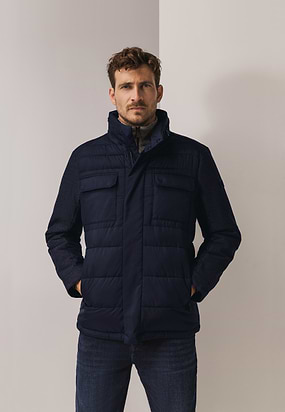 Jas-met-visgraatmouwen